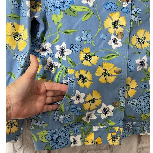 New The Tog Shop PM Button Front Floral Jacket - Picture 3 of 6